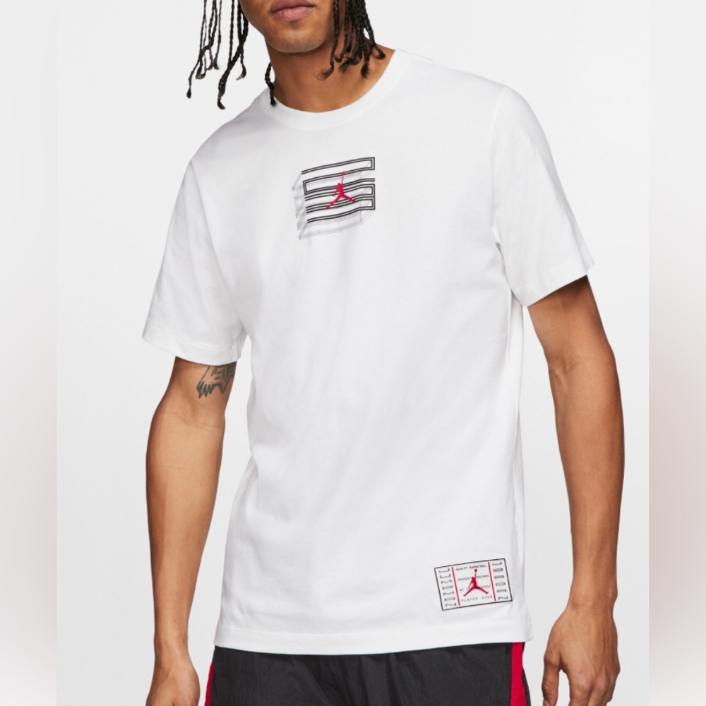 Men's Jordan AJ11 "23" White T-Shirt With Jordan Jumpman Graphic. Size XL